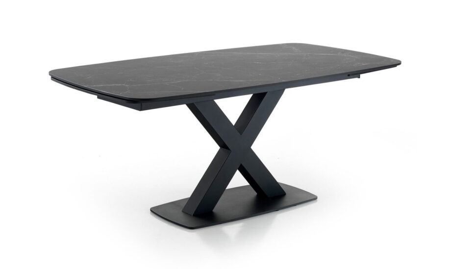 Table en céramique noire Alexa Marble by Tomasucci